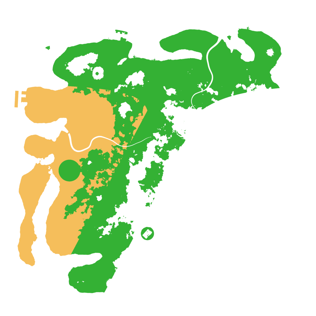 Biome Rust Map: Procedural Map, Size: 3850, Seed: 2458581