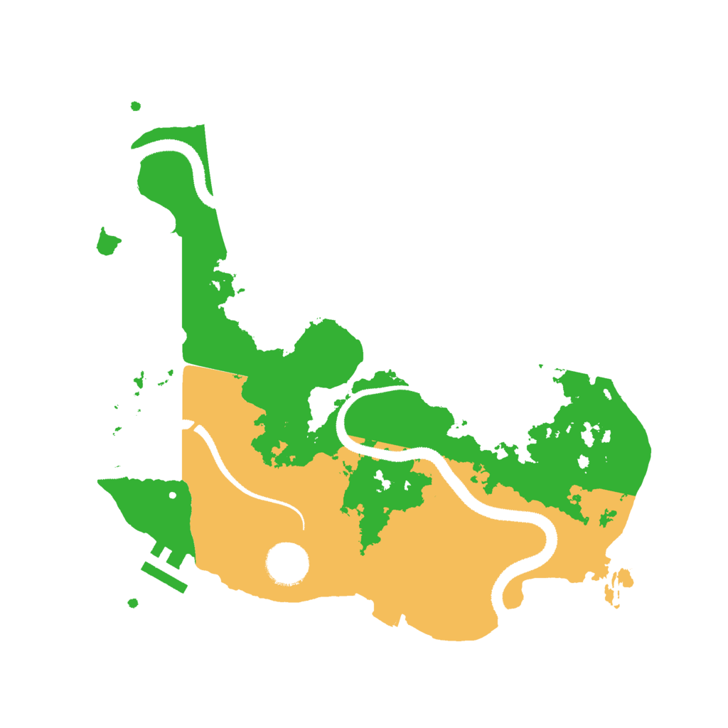 Biome Rust Map: Procedural Map, Size: 3000, Seed: 55997599