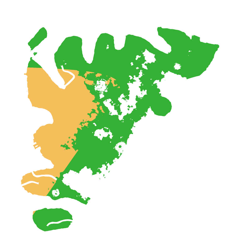 Biome Rust Map: Procedural Map, Size: 3500, Seed: 45547457