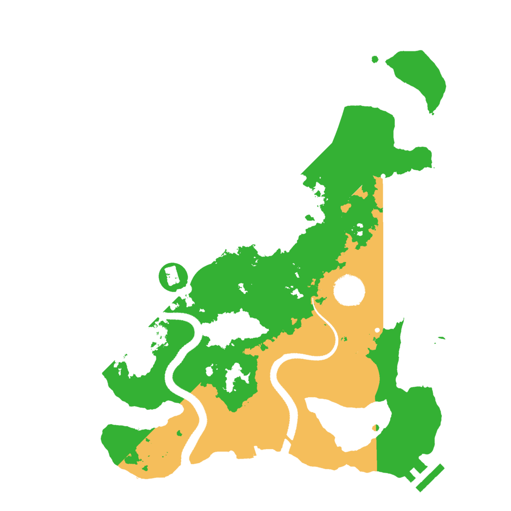 Biome Rust Map: Procedural Map, Size: 3000, Seed: 19674