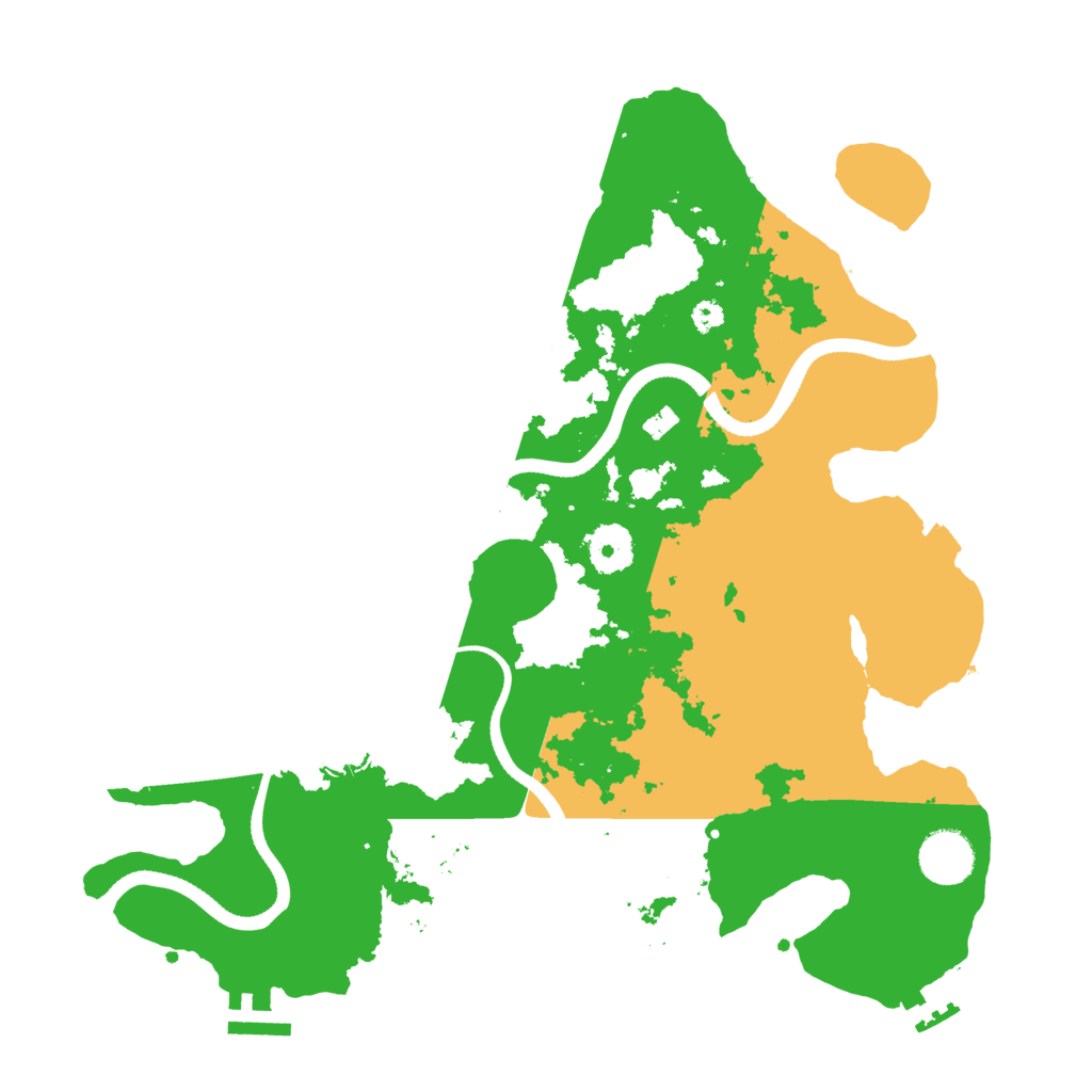 Biome Rust Map: Procedural Map, Size: 3500, Seed: 35077549