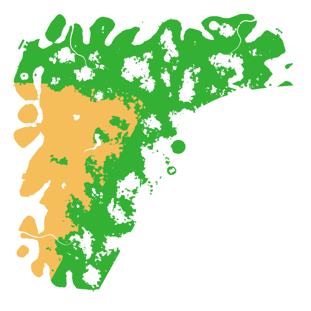 Biome Rust Map: Procedural Map, Size: 6000, Seed: 1451899459