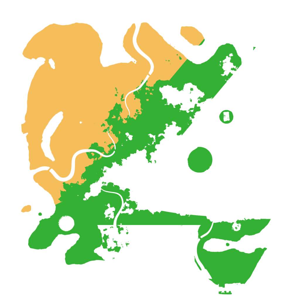 Biome Rust Map: Procedural Map, Size: 3500, Seed: 43057928