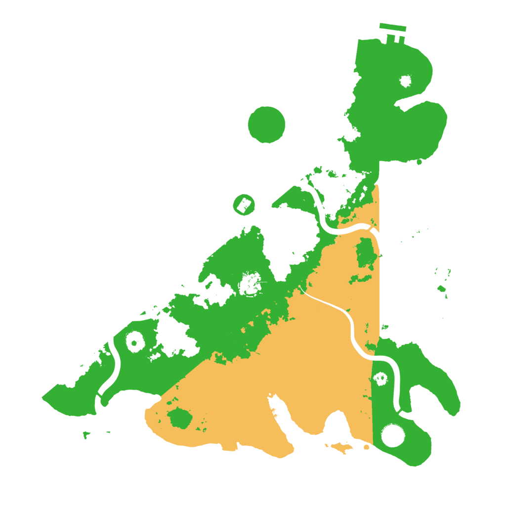 Biome Rust Map: Procedural Map, Size: 3850, Seed: 80813266