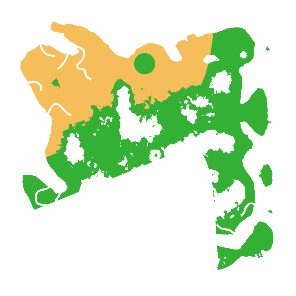 Biome Rust Map: Procedural Map, Size: 3700, Seed: 84723770
