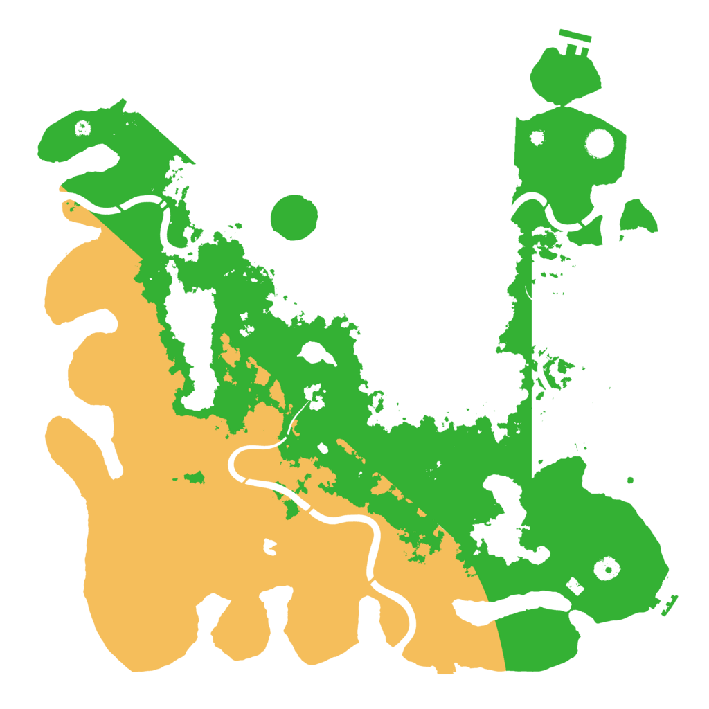 Biome Rust Map: Procedural Map, Size: 4400, Seed: 87918567
