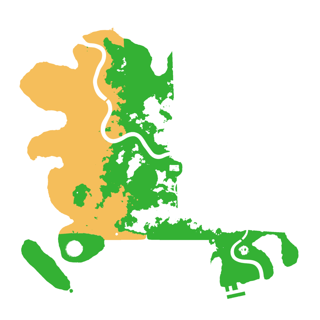 Biome Rust Map: Procedural Map, Size: 3500, Seed: 96572228
