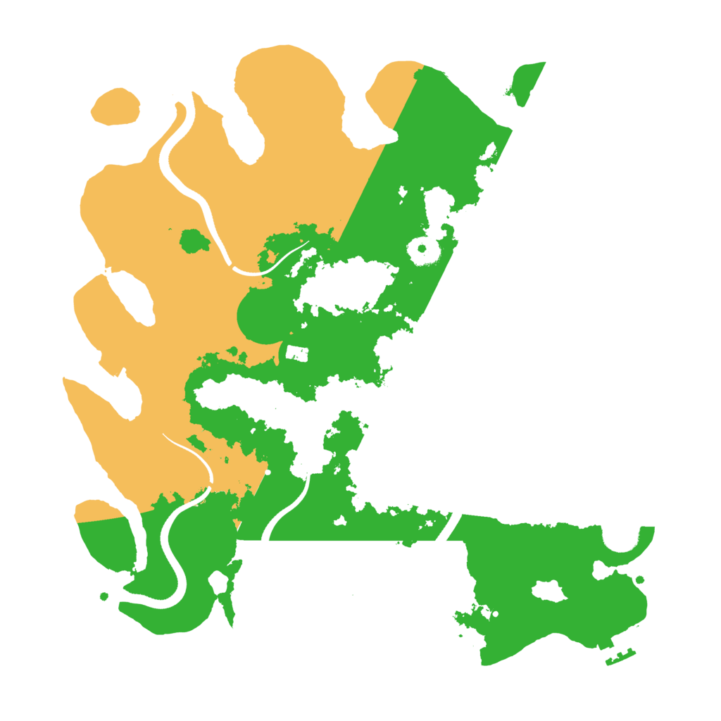 Biome Rust Map: Procedural Map, Size: 3500, Seed: 27740724