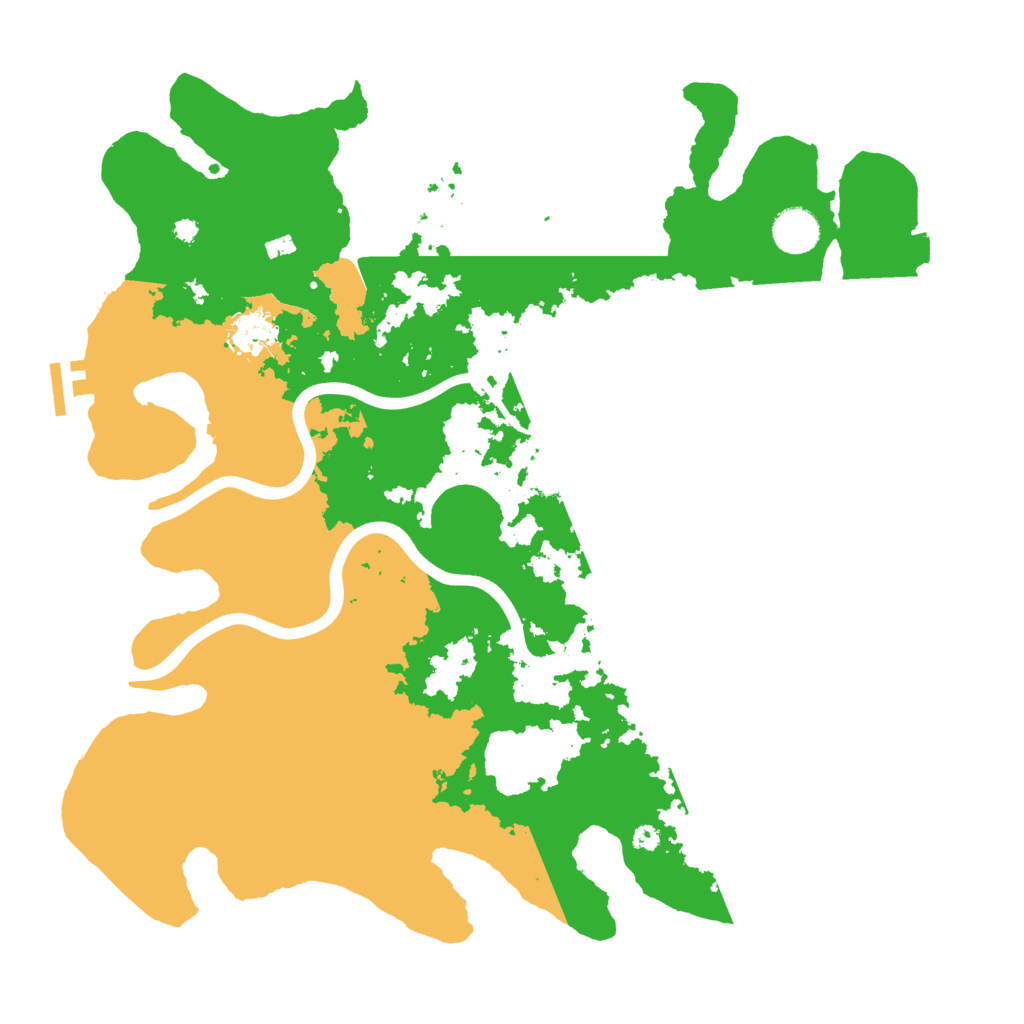 Biome Rust Map: Procedural Map, Size: 3900, Seed: 80430256