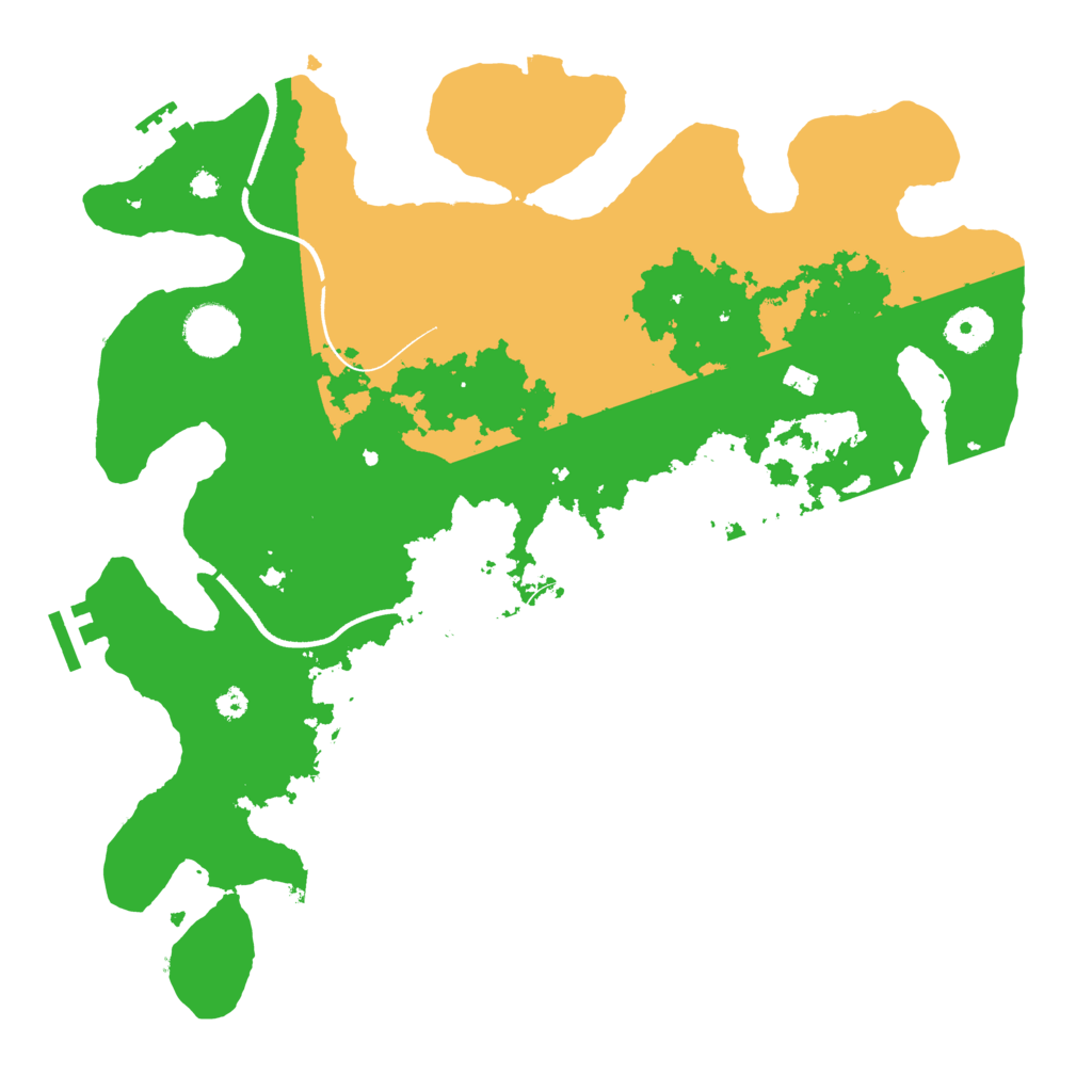 Biome Rust Map: Procedural Map, Size: 3600, Seed: 14690844