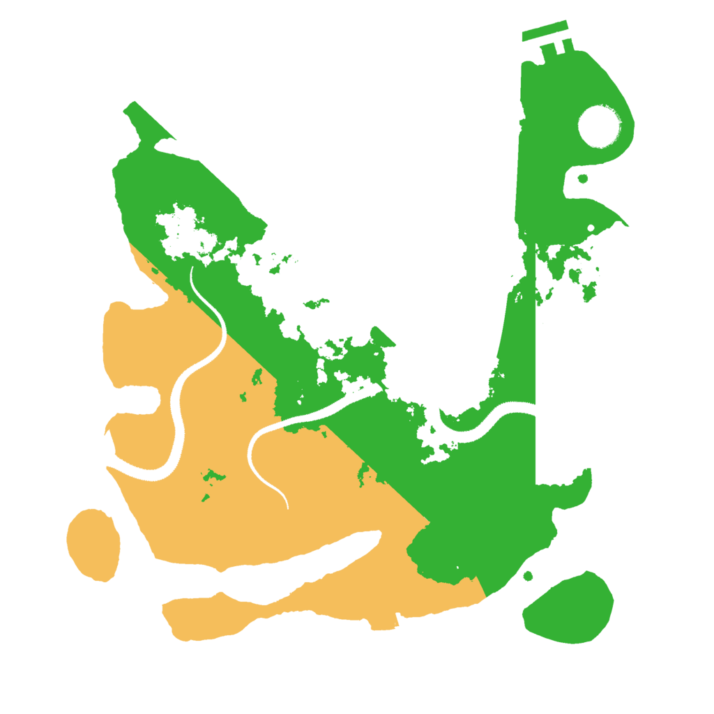 Biome Rust Map: Procedural Map, Size: 3000, Seed: 8881241