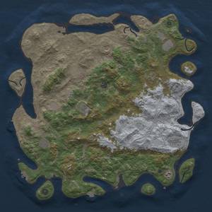 Thumbnail Rust Map: Procedural Map, Size: 4800, Seed: 420525781, 19 Monuments