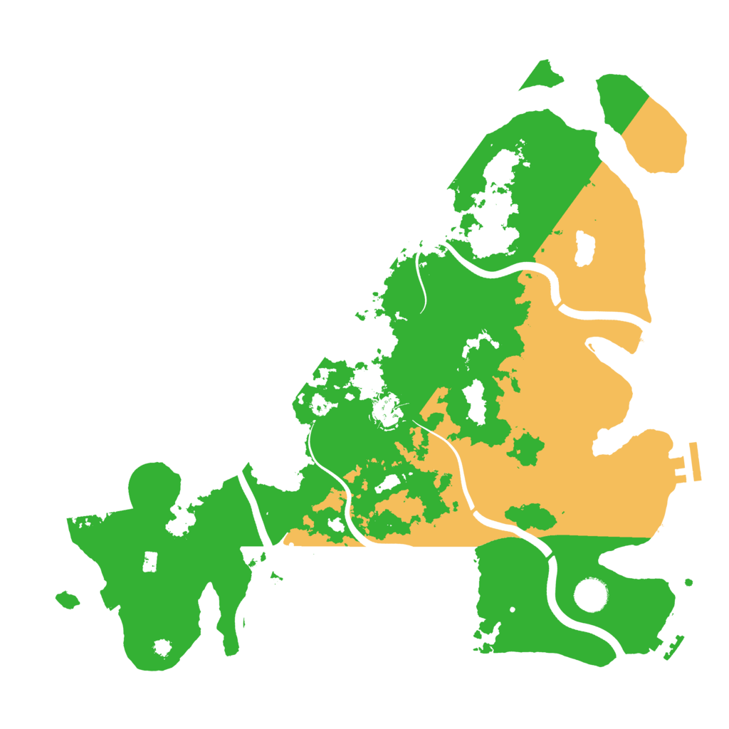 Biome Rust Map: Procedural Map, Size: 3800, Seed: 80440344