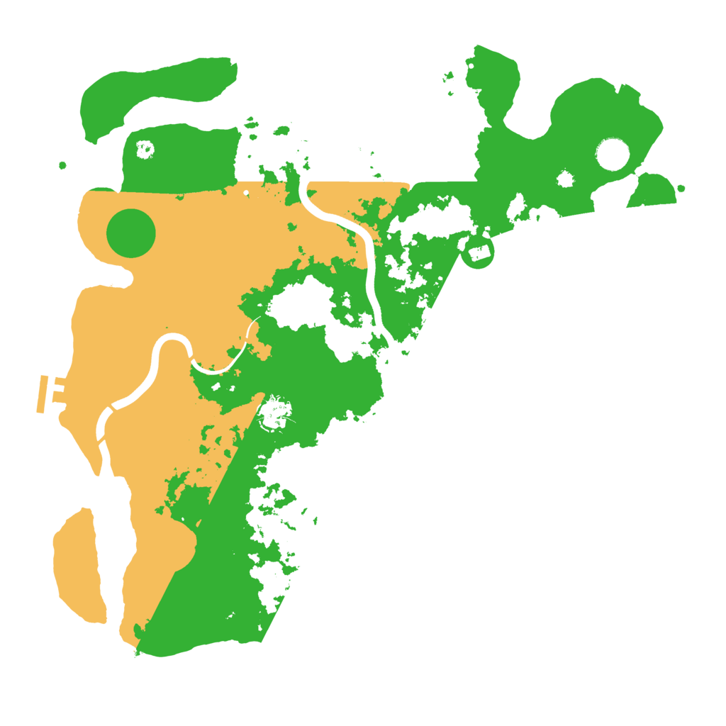 Biome Rust Map: Procedural Map, Size: 3900, Seed: 66488528
