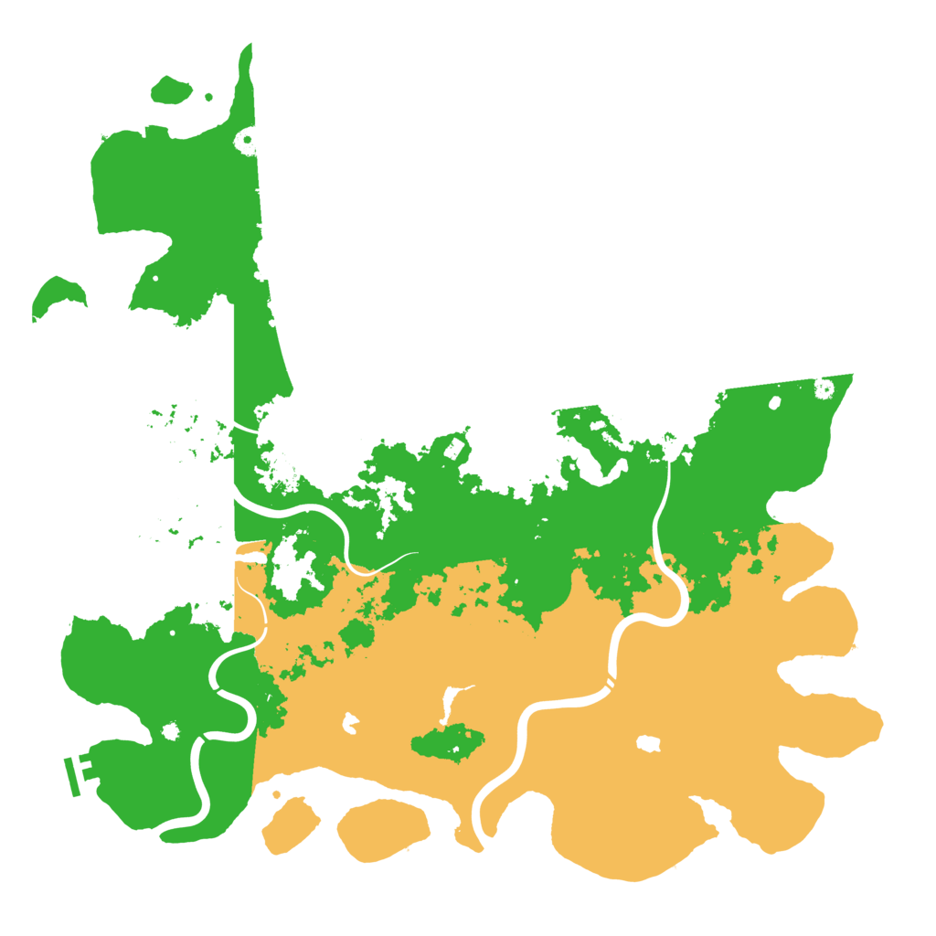 Biome Rust Map: Procedural Map, Size: 4800, Seed: 864156350