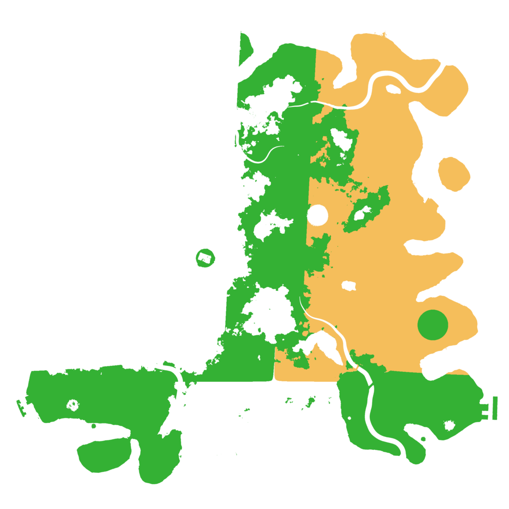 Biome Rust Map: Procedural Map, Size: 4400, Seed: 33377606