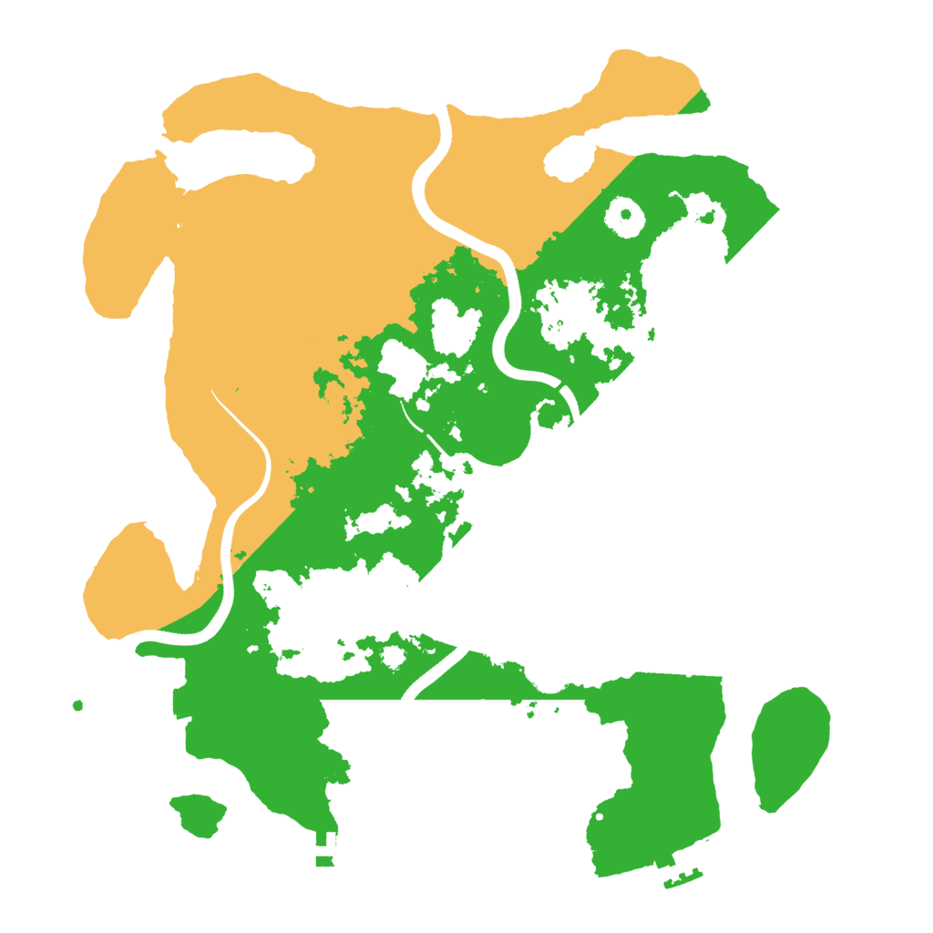 Biome Rust Map: Procedural Map, Size: 3550, Seed: 4051458