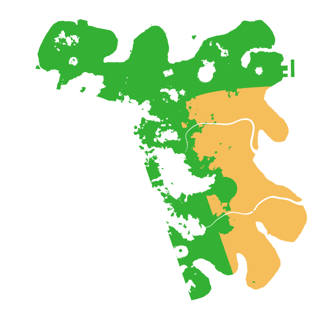 Biome Rust Map: Procedural Map, Size: 3700, Seed: 42197424