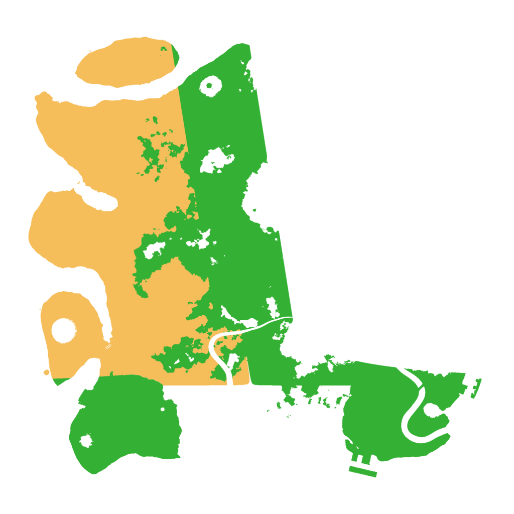Biome Rust Map: Procedural Map, Size: 3700, Seed: 2579983