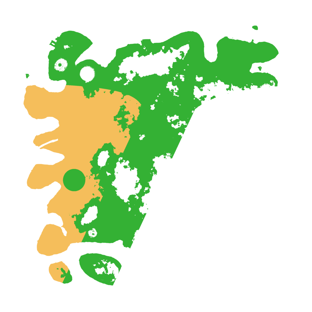 Biome Rust Map: Procedural Map, Size: 3700, Seed: 77561428