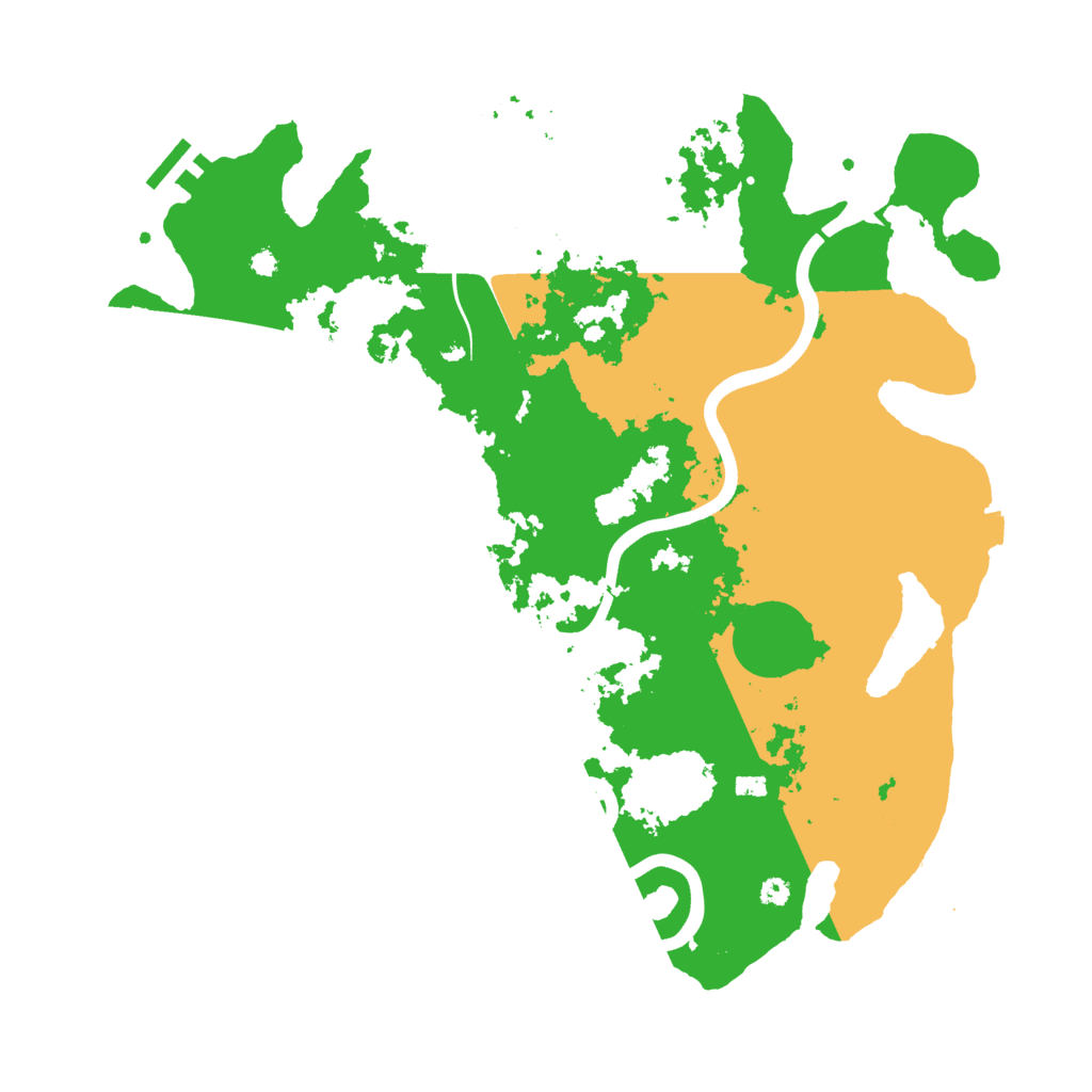 Biome Rust Map: Procedural Map, Size: 3800, Seed: 88345403