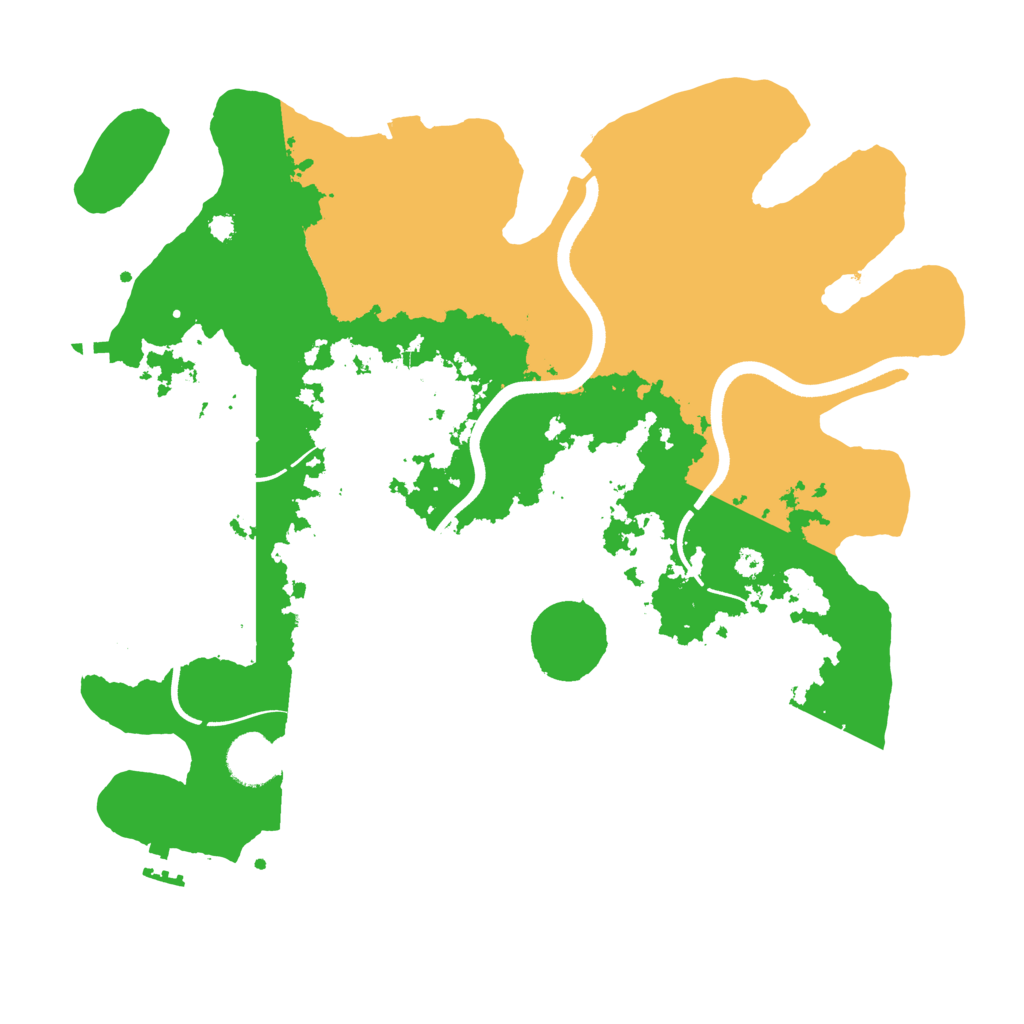 Biome Rust Map: Procedural Map, Size: 3600, Seed: 66475633