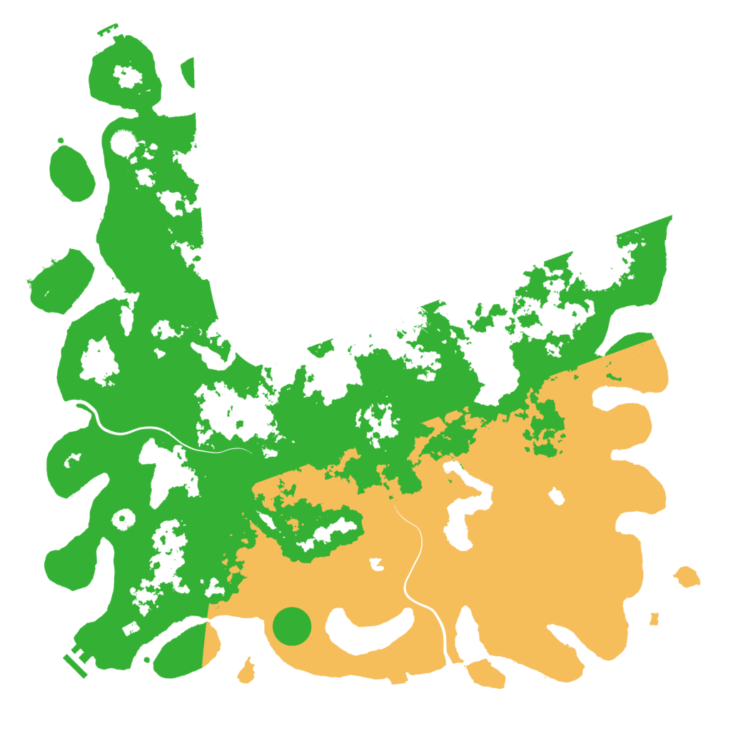 Biome Rust Map: Procedural Map, Size: 5000, Seed: 18247733