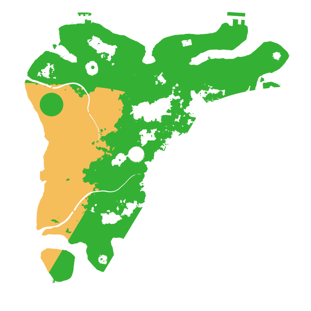 Biome Rust Map: Procedural Map, Size: 3500, Seed: 98604797