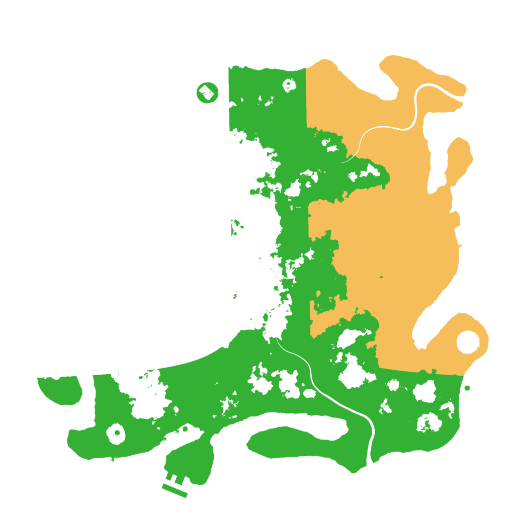 Biome Rust Map: Procedural Map, Size: 3950, Seed: 48105438