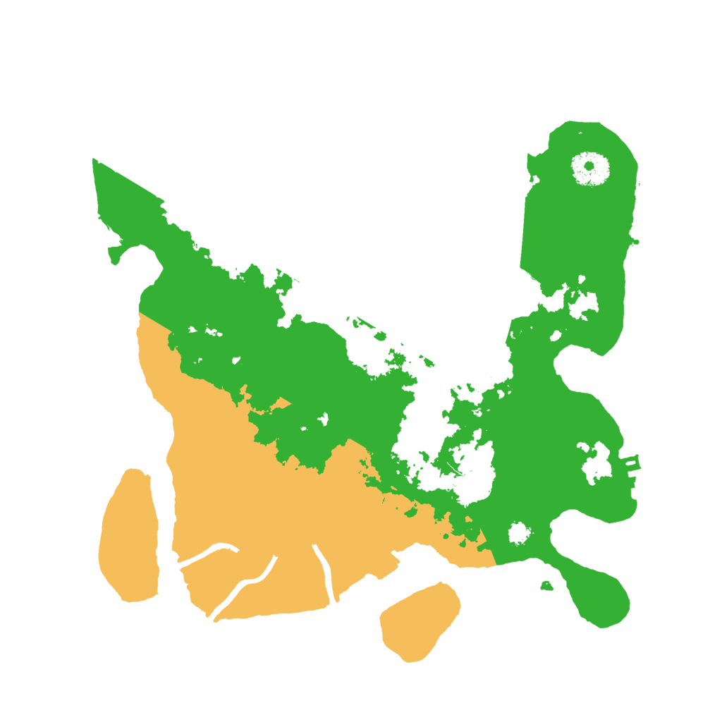 Biome Rust Map: Procedural Map, Size: 3000, Seed: 23164