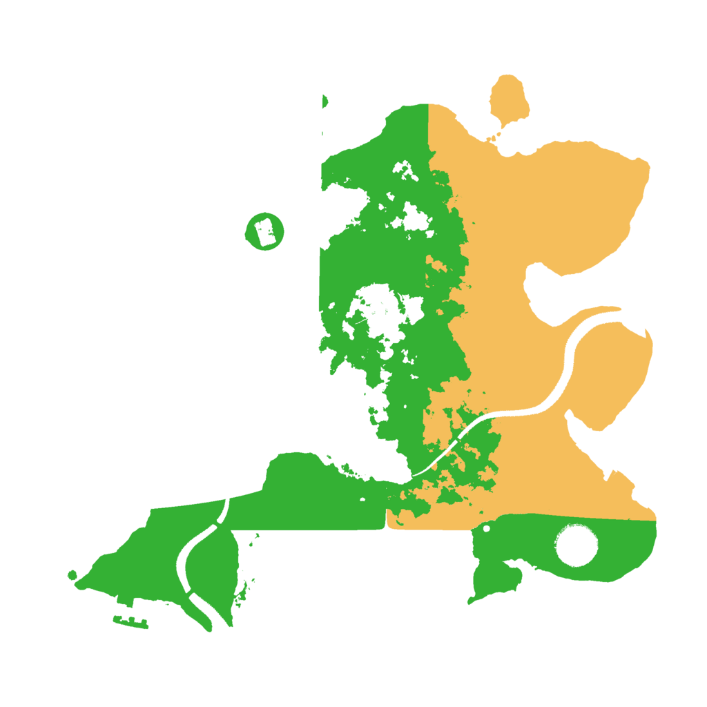 Biome Rust Map: Procedural Map, Size: 3000, Seed: 9689