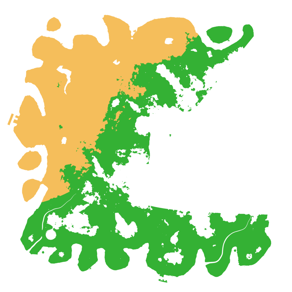 Biome Rust Map: Procedural Map, Size: 5000, Seed: 608072749