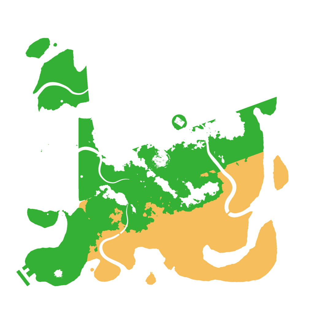 Biome Rust Map: Procedural Map, Size: 3500, Seed: 18247733