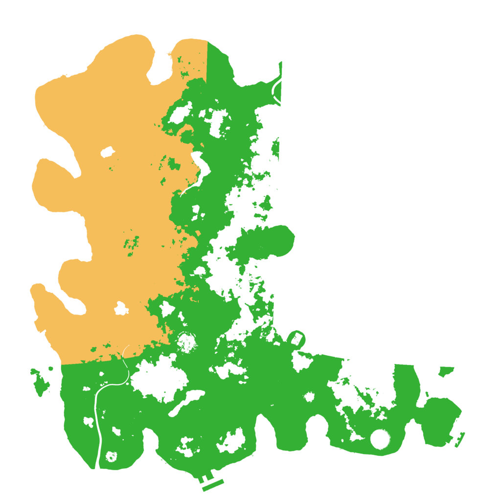 Biome Rust Map: Procedural Map, Size: 4500, Seed: 763909427