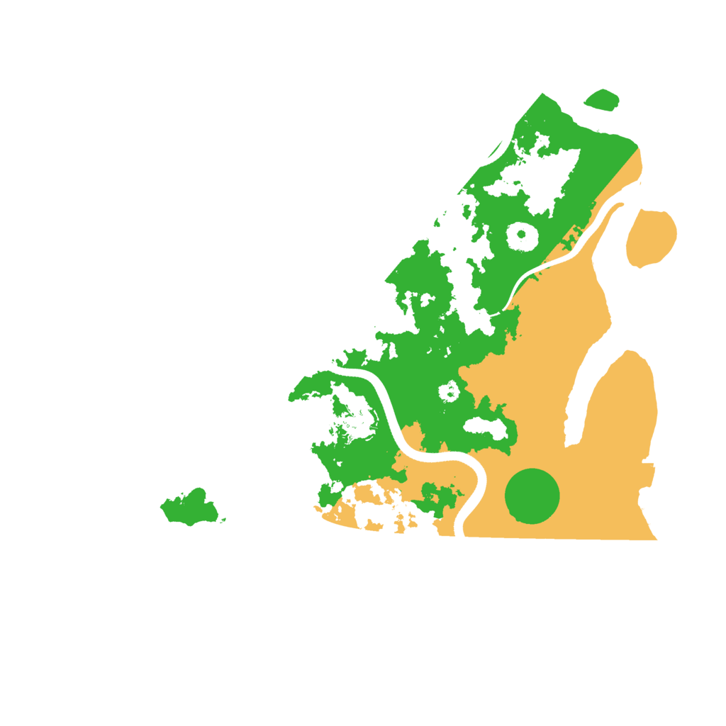 Biome Rust Map: Procedural Map, Size: 3500, Seed: 1384471025