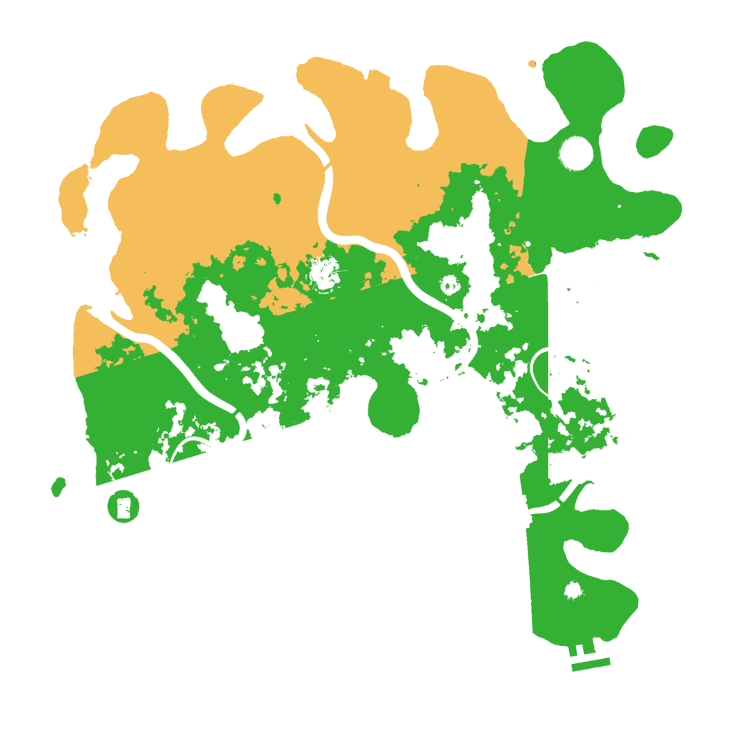 Biome Rust Map: Procedural Map, Size: 3800, Seed: 26850729