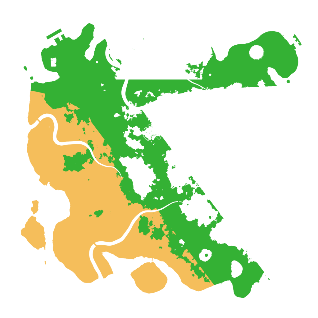 Biome Rust Map: Procedural Map, Size: 3900, Seed: 76780897