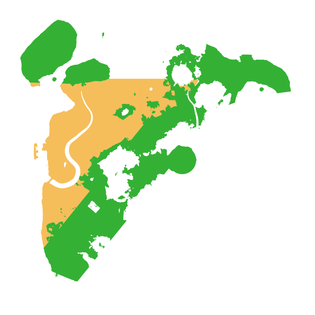Biome Rust Map: Procedural Map, Size: 3000, Seed: 95169352