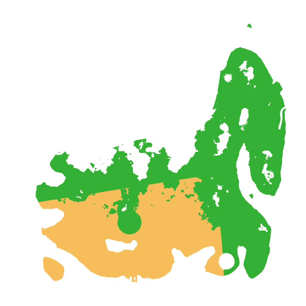Biome Rust Map: Procedural Map, Size: 3400, Seed: 9317239