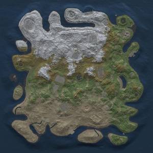 Thumbnail Rust Map: Procedural Map, Size: 4250, Seed: 15575512, 19 Monuments