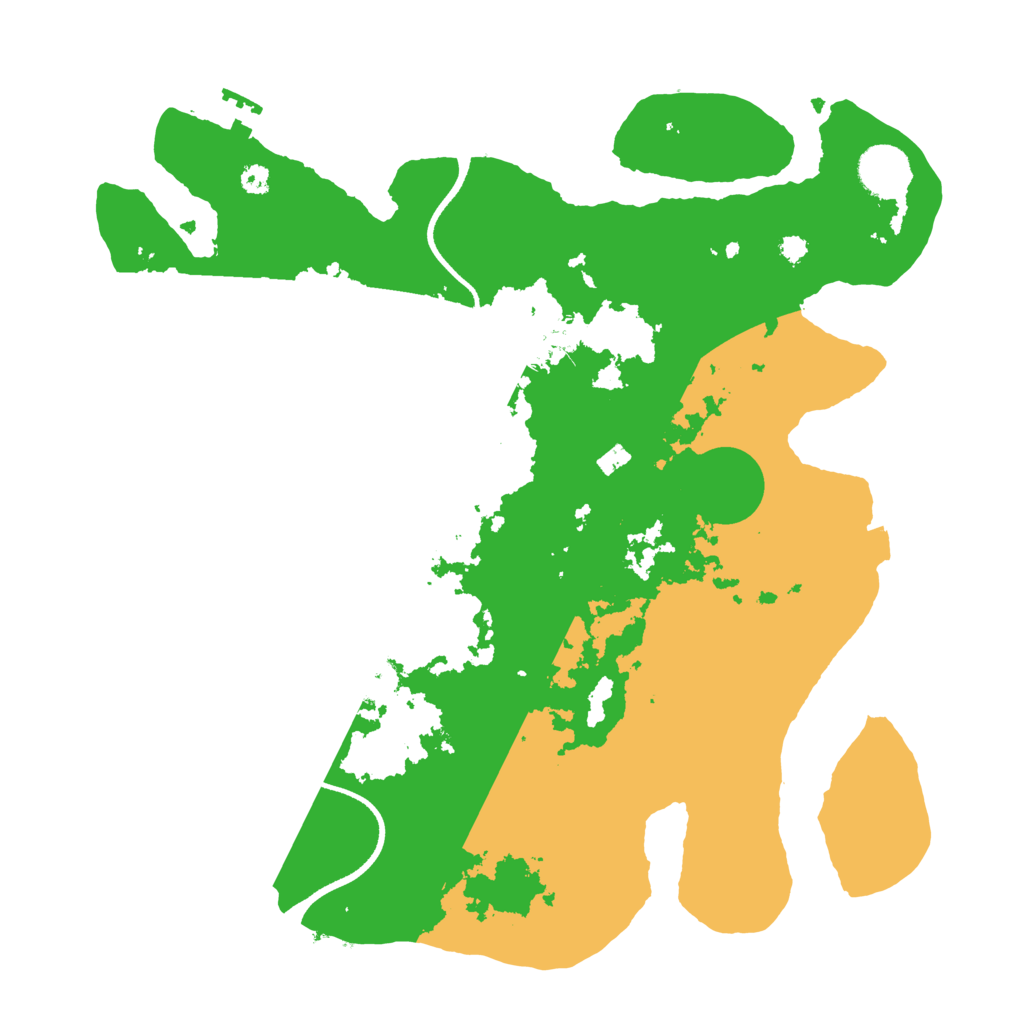 Biome Rust Map: Procedural Map, Size: 3500, Seed: 40711752
