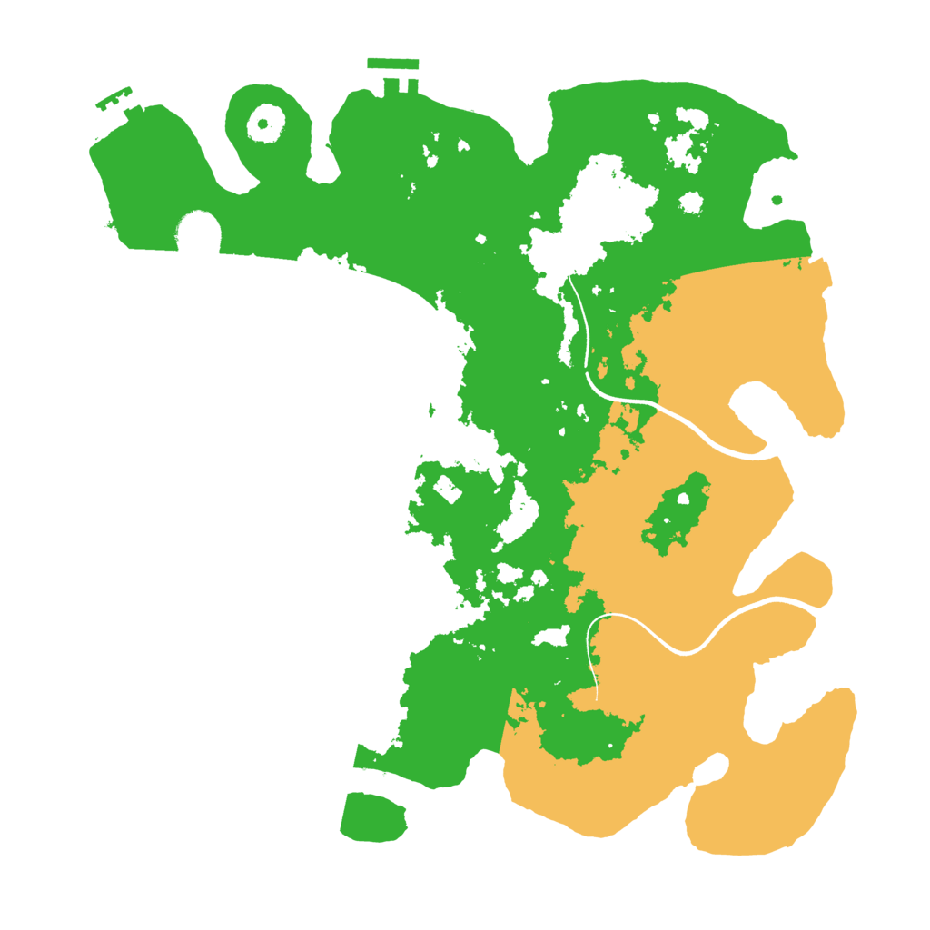 Biome Rust Map: Procedural Map, Size: 3650, Seed: 51018300