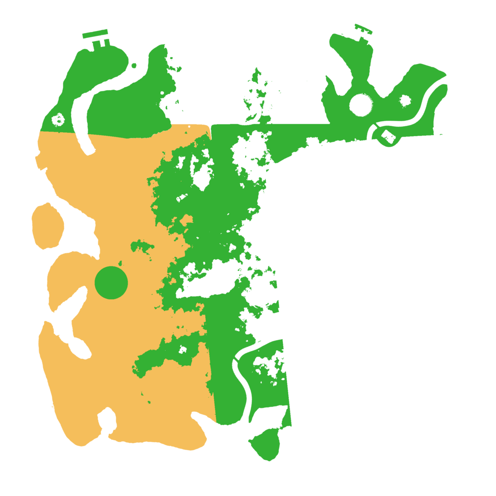 Biome Rust Map: Procedural Map, Size: 3950, Seed: 60234697