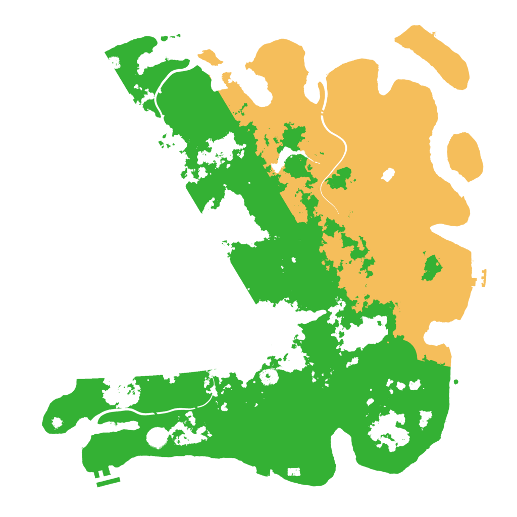 Biome Rust Map: Procedural Map, Size: 4400, Seed: 53792031