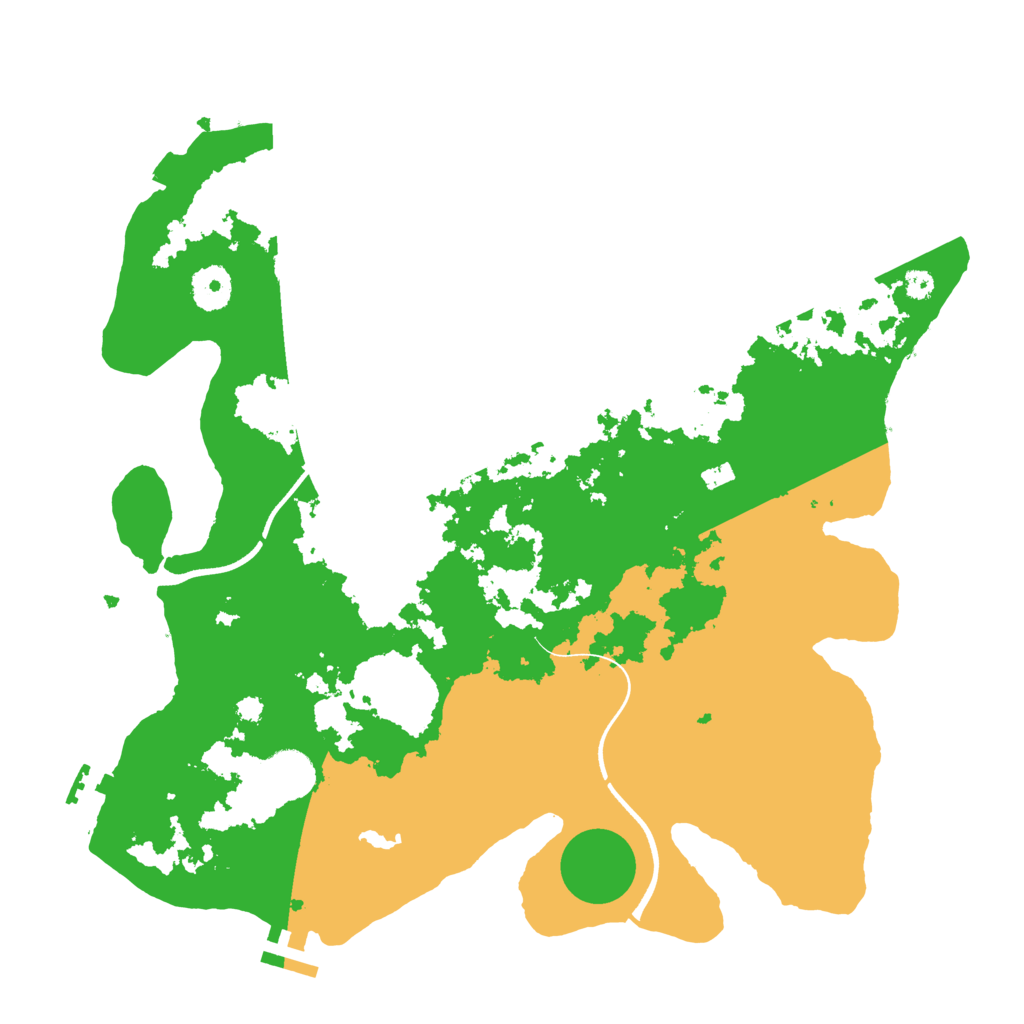 Biome Rust Map: Procedural Map, Size: 3600, Seed: 50226028