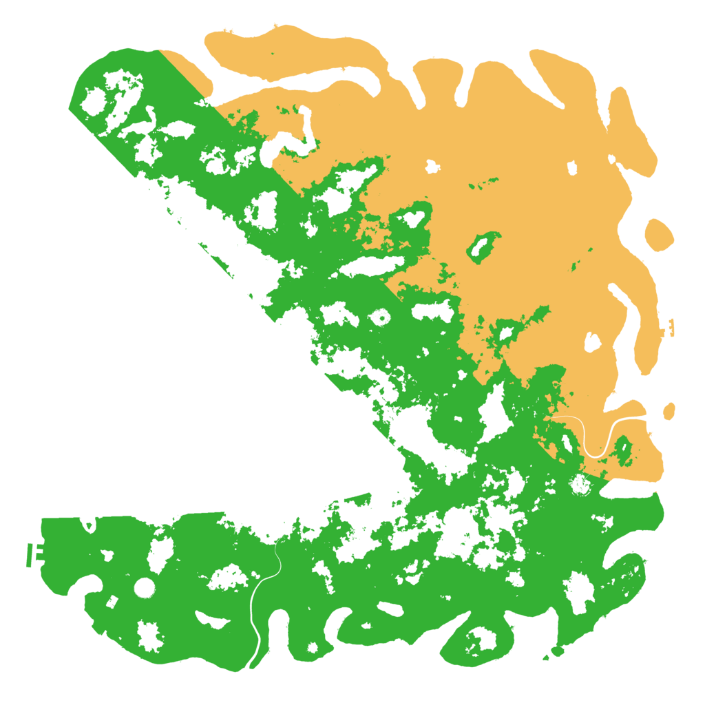 Biome Rust Map: Procedural Map, Size: 6000, Seed: 1932892554