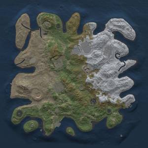 Thumbnail Rust Map: Procedural Map, Size: 3500, Seed: 146000, 15 Monuments