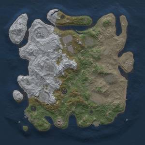 Thumbnail Rust Map: Procedural Map, Size: 3750, Seed: 329792614, 17 Monuments