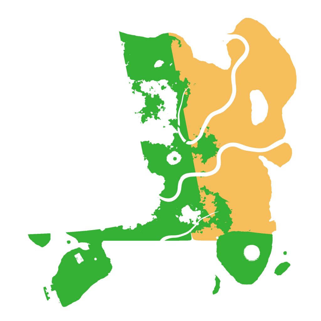 Biome Rust Map: Procedural Map, Size: 3550, Seed: 96500928