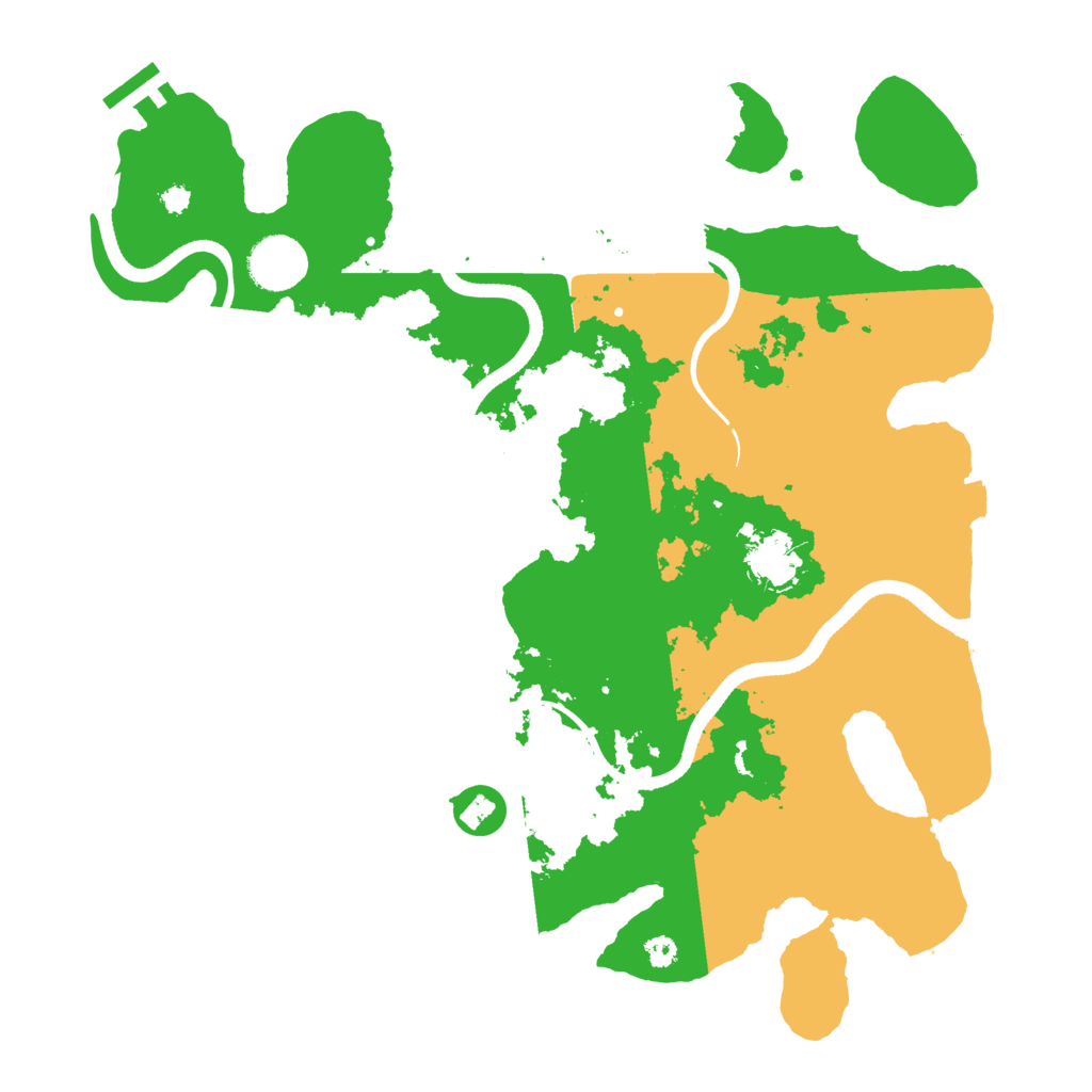 Biome Rust Map: Procedural Map, Size: 3500, Seed: 769545421